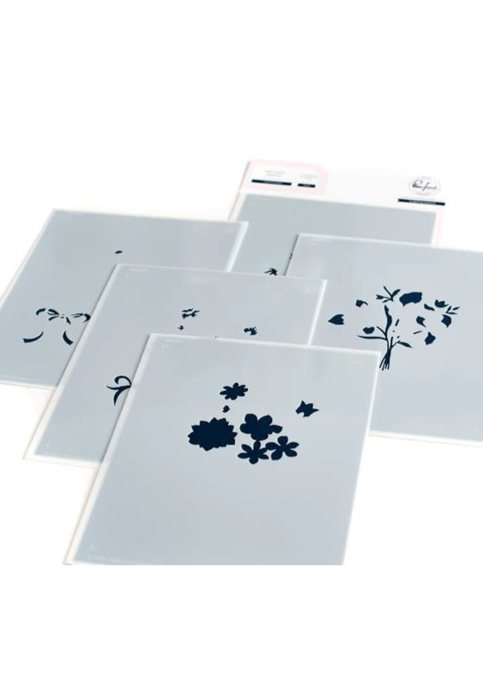 Pink Fresh Studio Pink Fresh Studio Layering Stencil, Floral Envelope