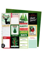 American Crafts Vicki Boutin 12x12 Evergreen & Holly, Jolly Days