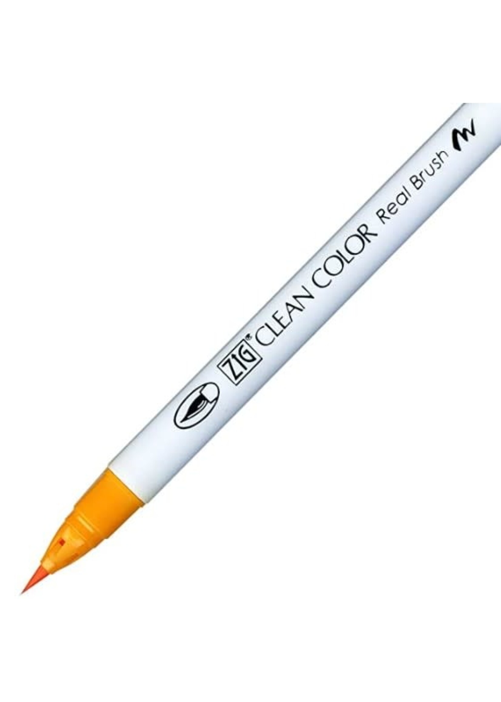 ZIG Kuretake Clean Color Real Brush Pen, 052 Bright Yellow