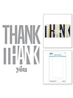 Spellbinders Spellbinders Die, Be Bold Color Block Thank You