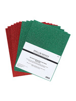 Spellbinders Spellbinders Glitter Foam Sheets, Red & Green