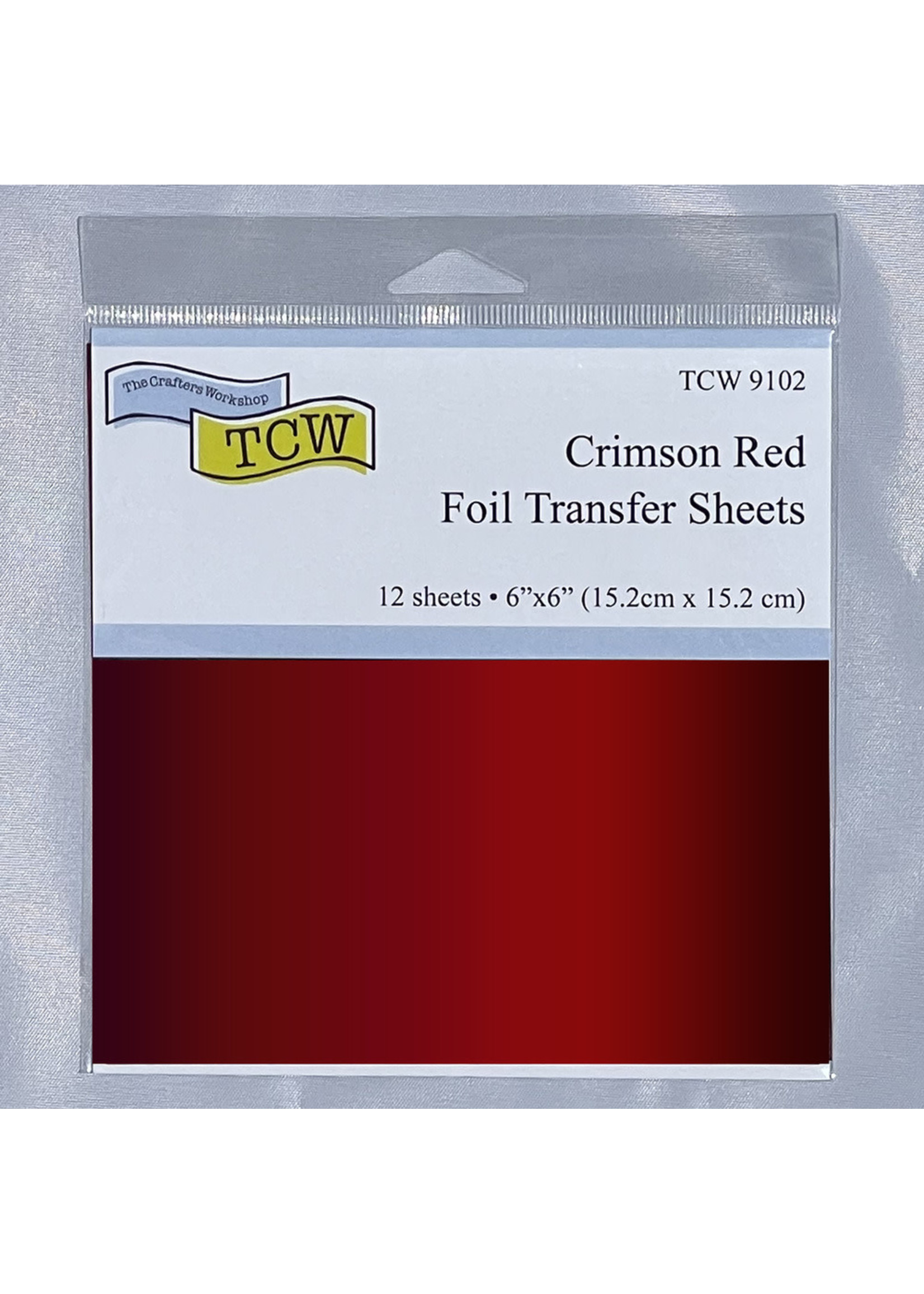 TCW Foil Transfer Sheets 6x6, Crimson Red (12)