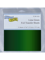 TCW Foil Transfer Sheets 6x6, Lime Green (12)