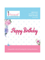 Dress My Craft Die, Sentiment Die - Happy Birthday