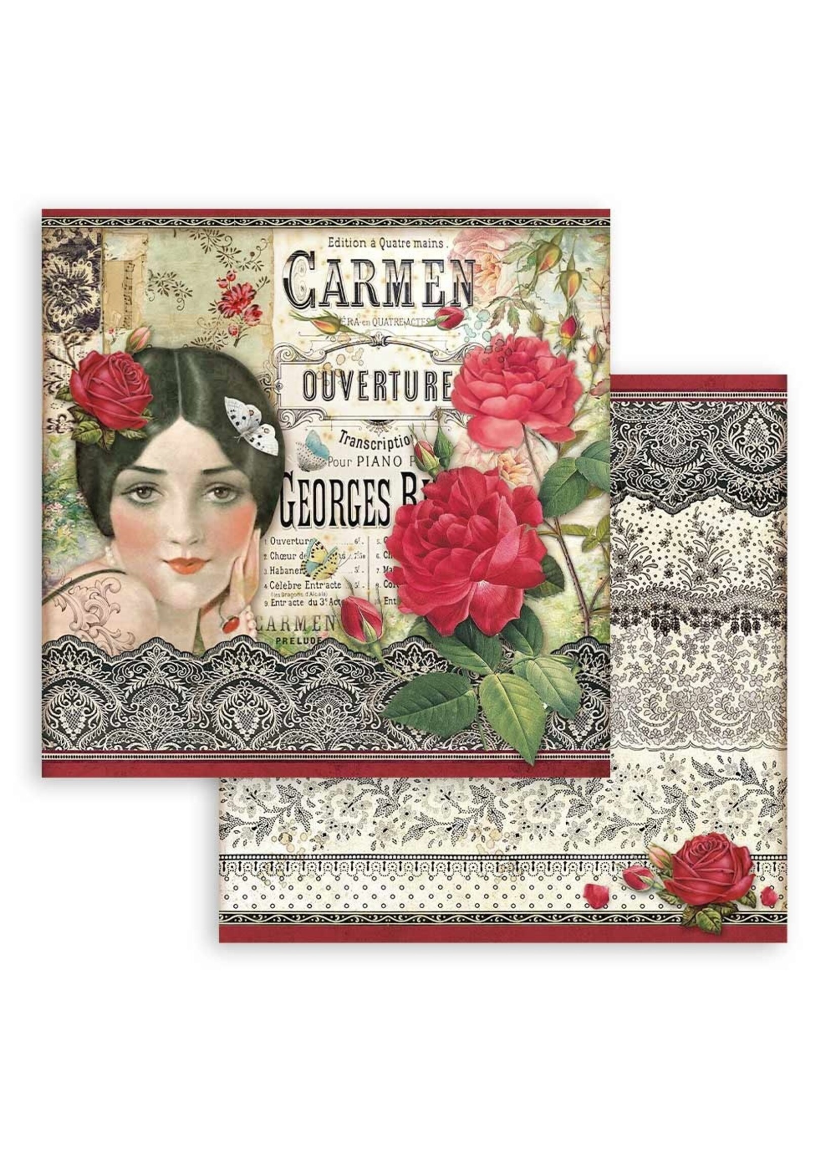 Stamperia Stamperia 12x12 Desire,  SBB884 Carmen