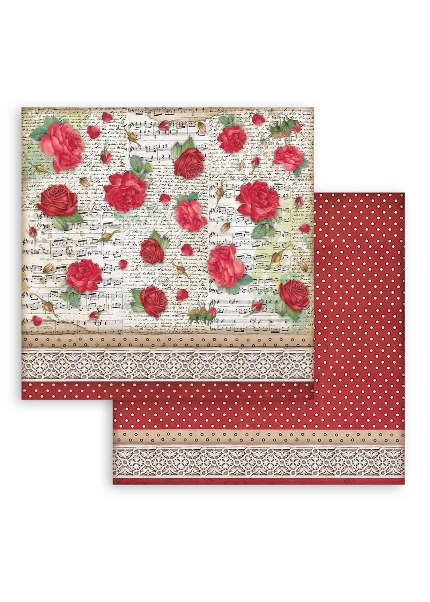 Stamperia Stamperia 12x12, Desire Pattern with Roses
