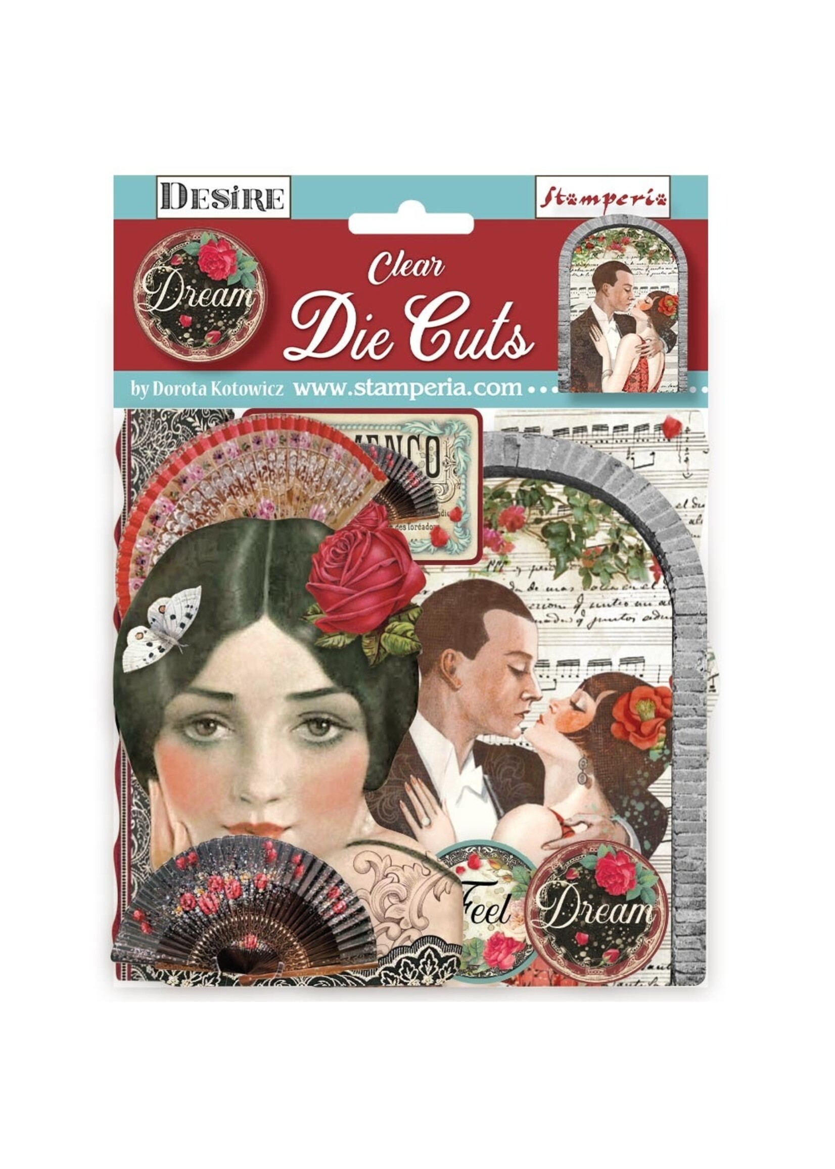 Stamperia Stamperia Clear Die Cuts, Desire