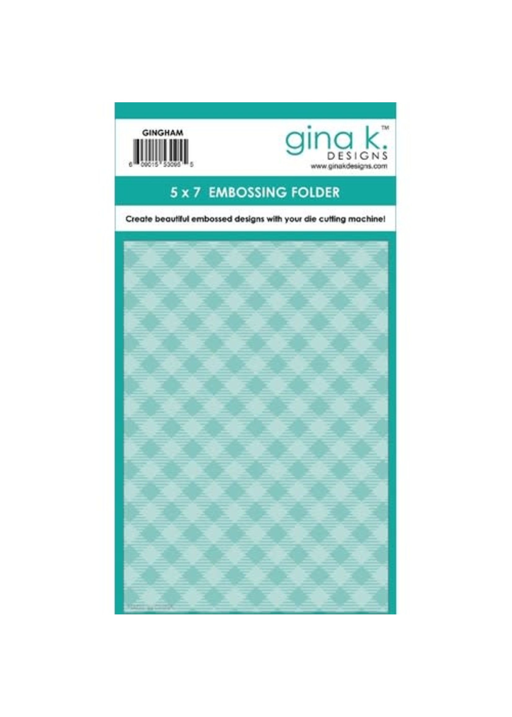 Gina K Gina K Embossing Folder, Gingham