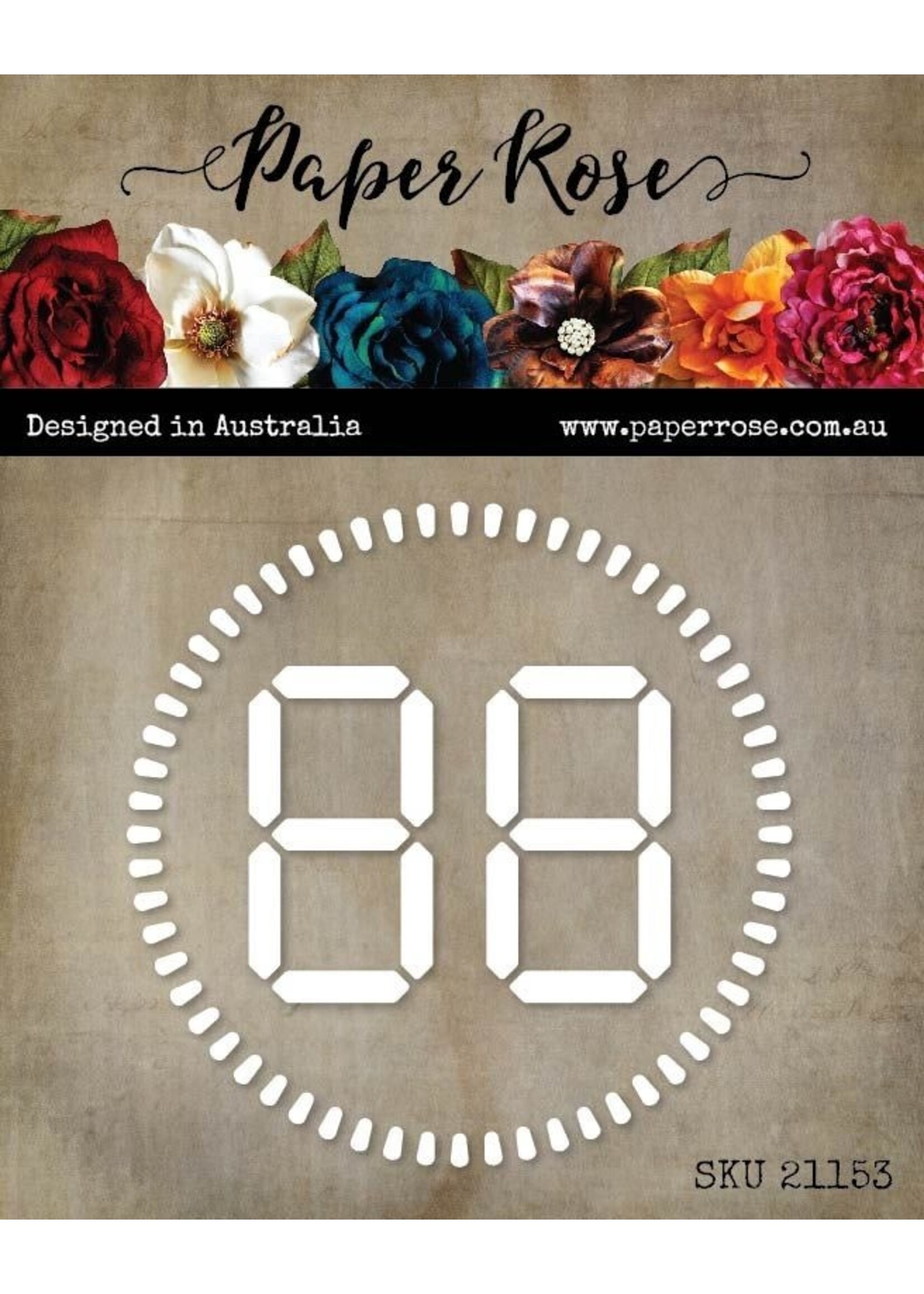 Paper Rose Paper Rose Die, 21153 Digital Number