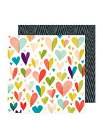 American Crafts Vicki Boutin 12x12 Print Shop, Cross My Heart