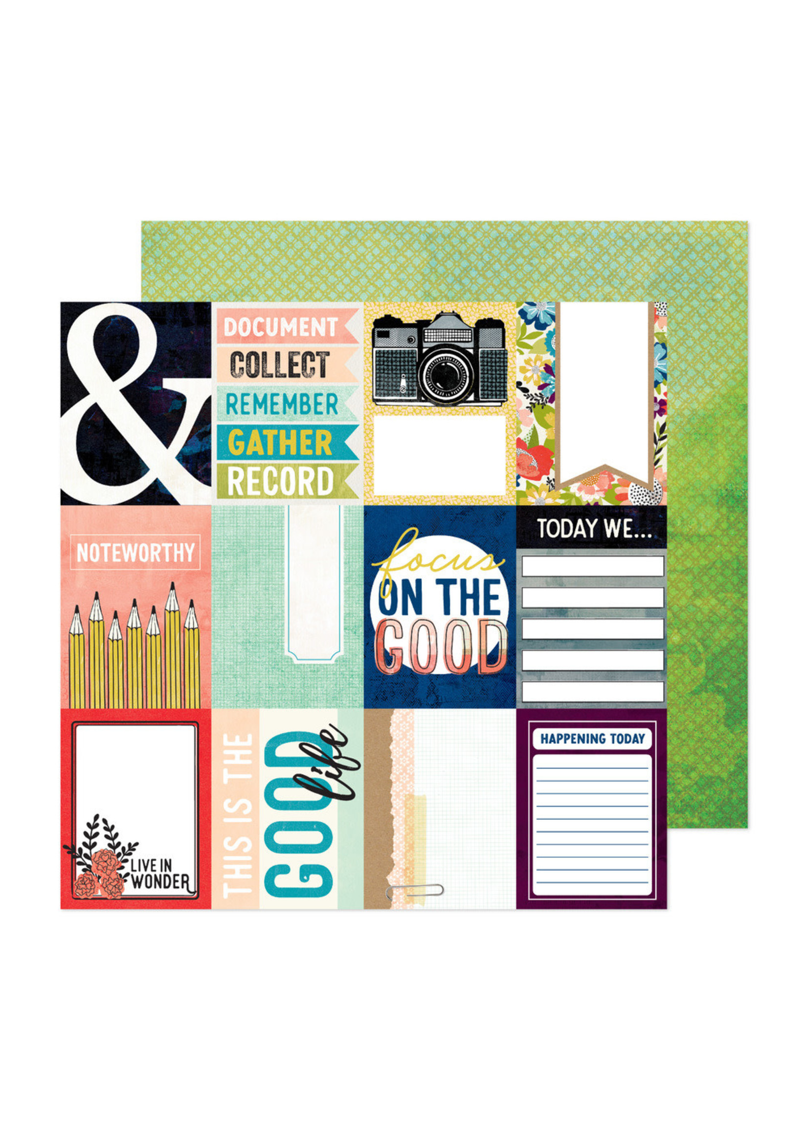 American Crafts Vicki Boutin 12x12 Print Shop, Print Shop 3x4