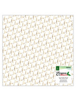 American Crafts AC Vicki Boutin 12x12 Evergreen & Holly, Metallic Gold on Vellum - Fa La La