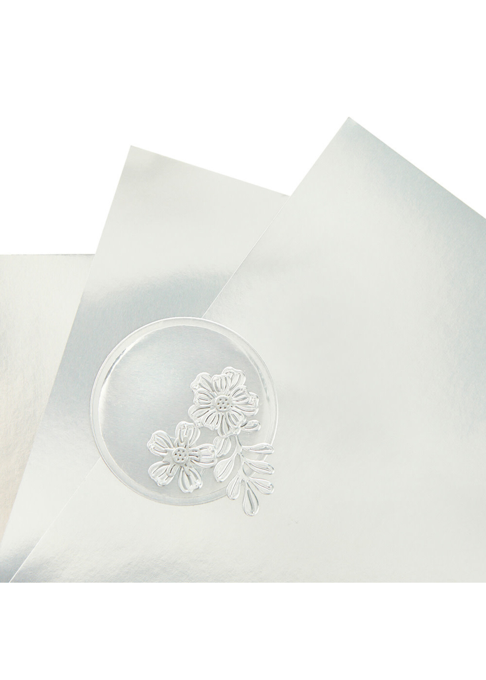 Spellbinders 8.5 x 11 Mirror Cardstock, Silver