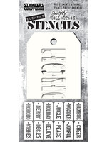 Stampers Anonymous Tim Holtz Element Stencils, THST003 Christmas