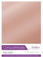 Crafter's Companion Crafter's Companion Centura A4 Metallic Cardstock, Rose Gold (1 sheet)