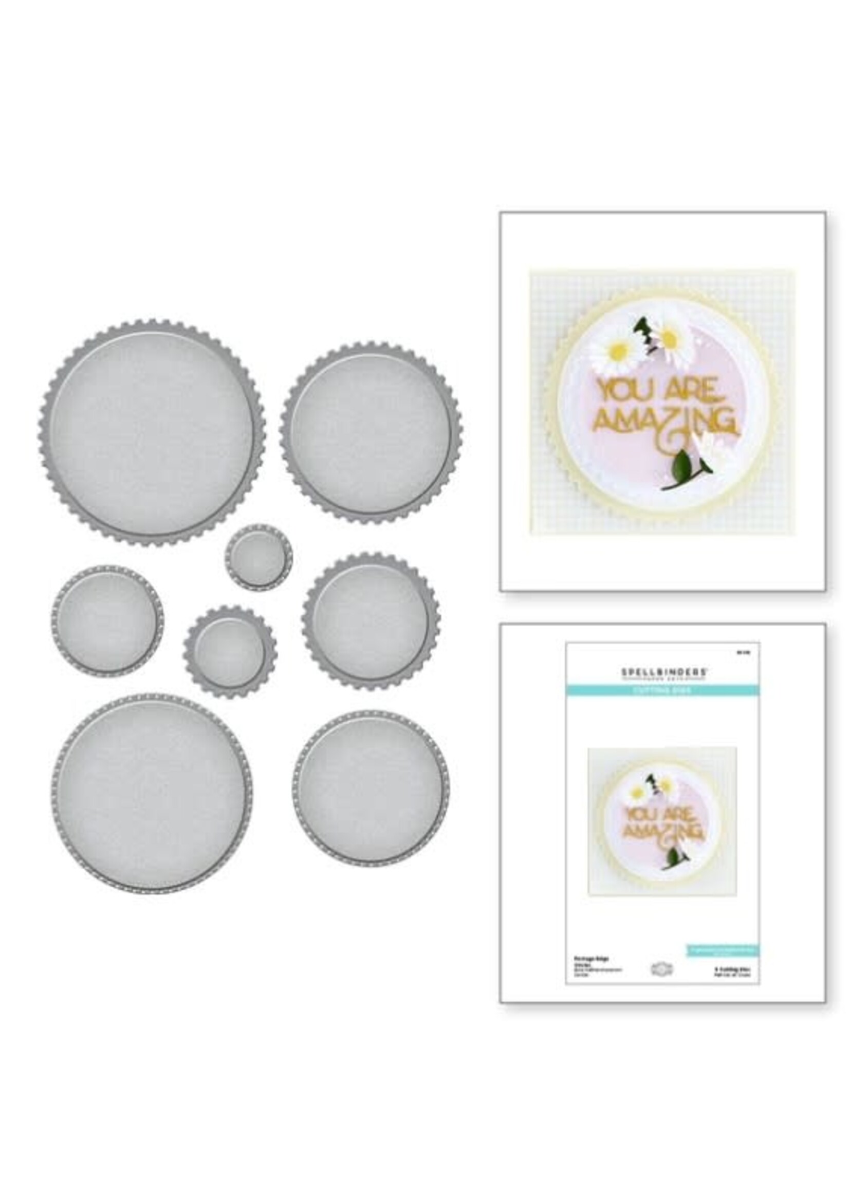 Spellbinders Spellbinders Die, Postage Edge Circles