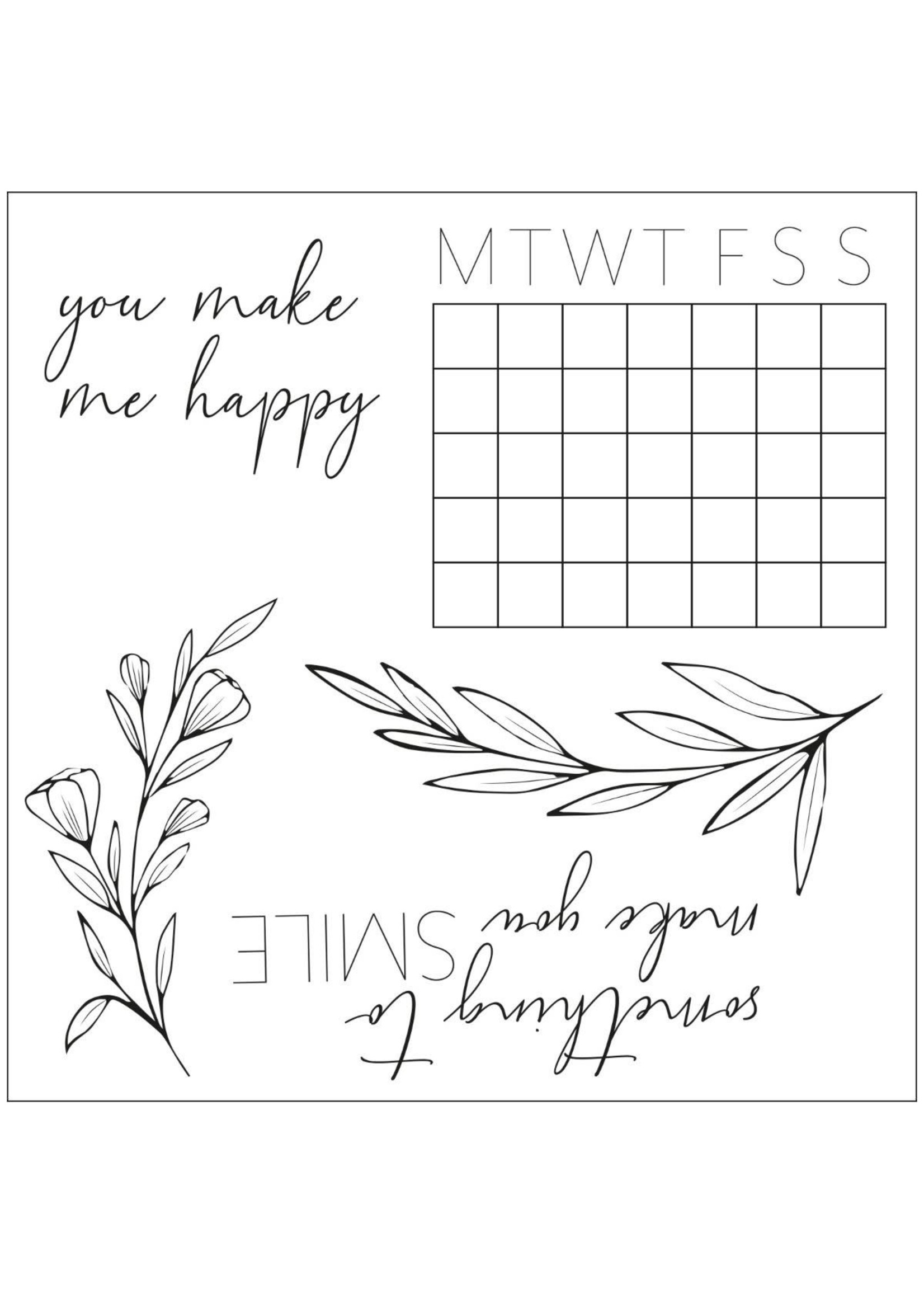 Sizzix Stamp & Die, 664490 Time Out Calendar