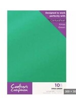 Crafter's Companion CenturaPearl  8.5x11 Glitter Cardstock, Christmas Green