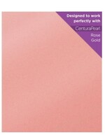 Crafter's Companion Centura Pearl 8.5x11 Glitter Cardstock, Rose Gold