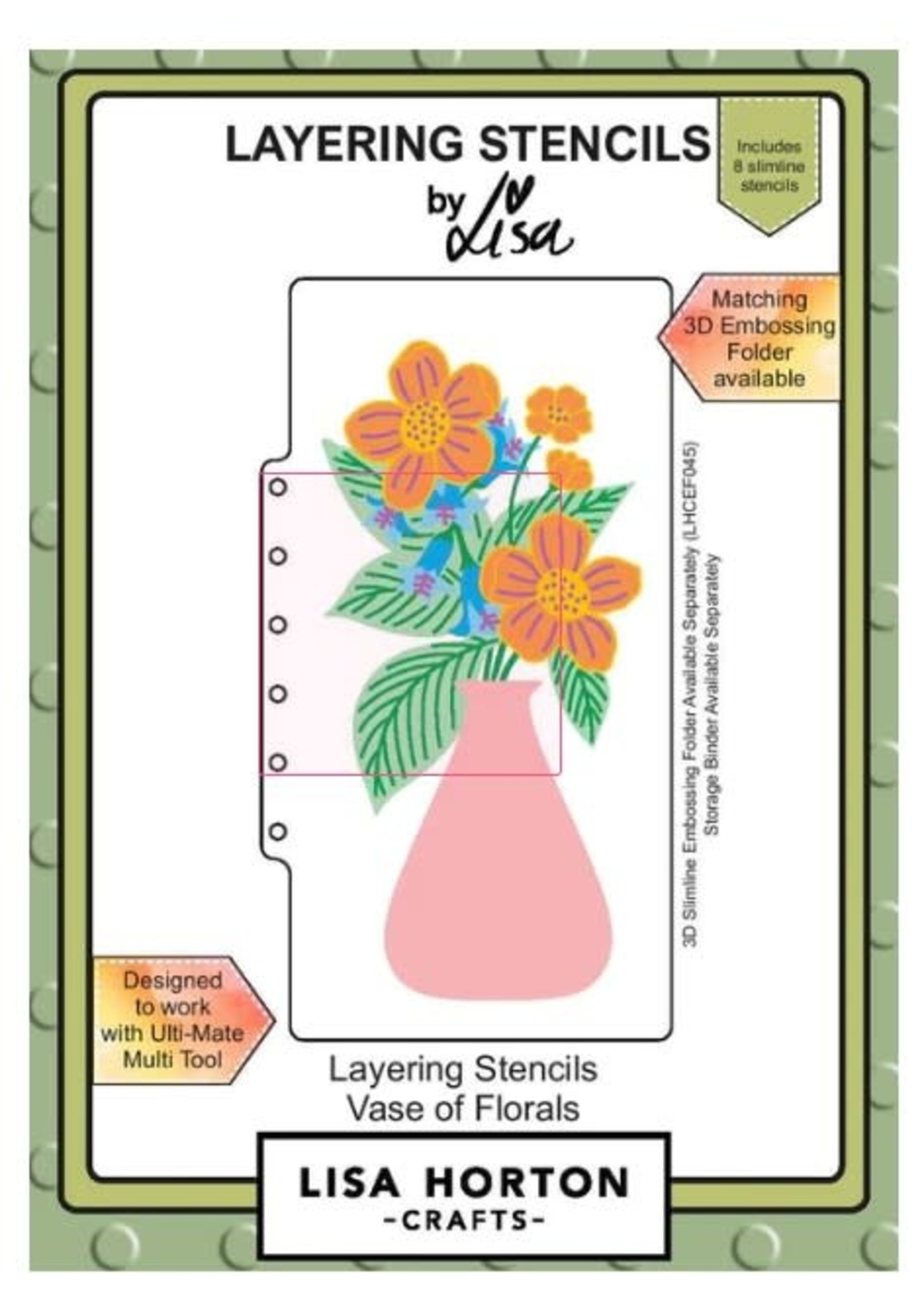 Lisa Horton Crafts Lisa Horton Stencil, Vase of Florals