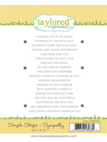 Taylored Expressions Taylored Expressions Cling Stamp, Simple Strips Sympathy