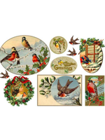 Stamperia Stamperia Rice Paper 18"x13", DFS229 Merry Christmas