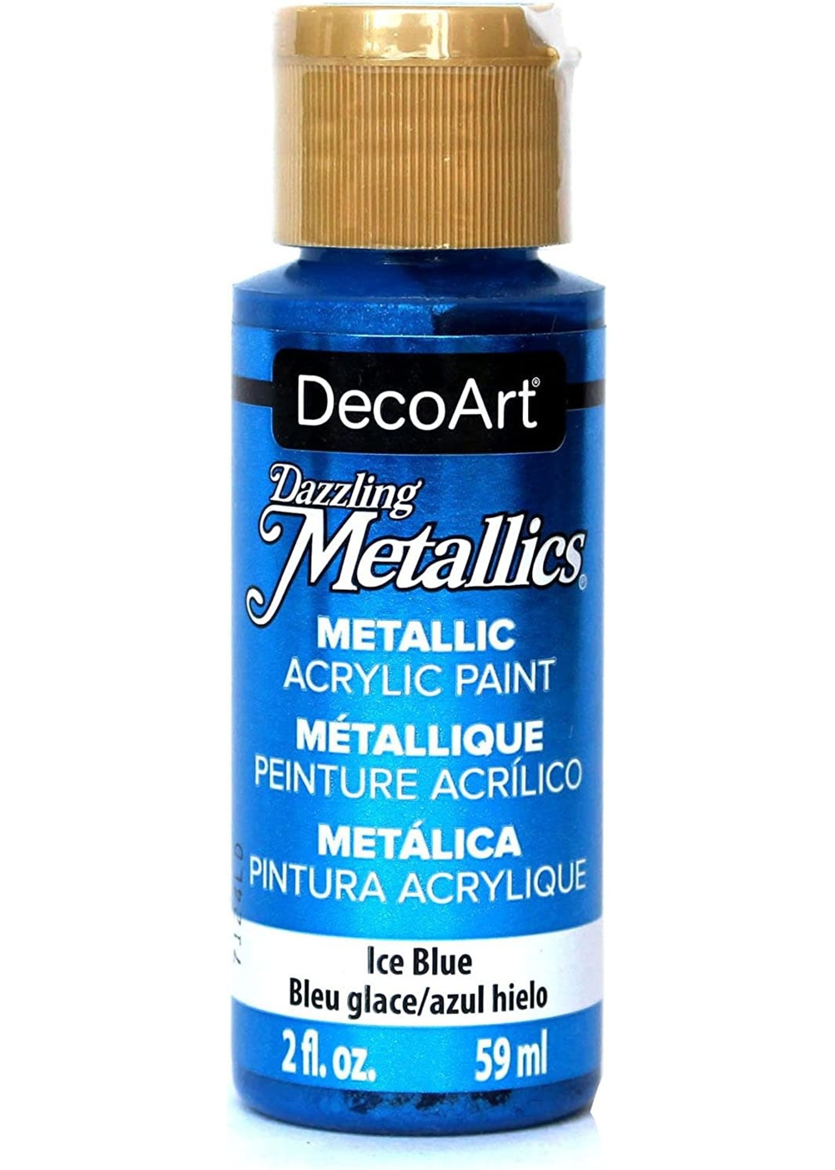 DecoArt Metallic Acrylic Paint, Ice Blue