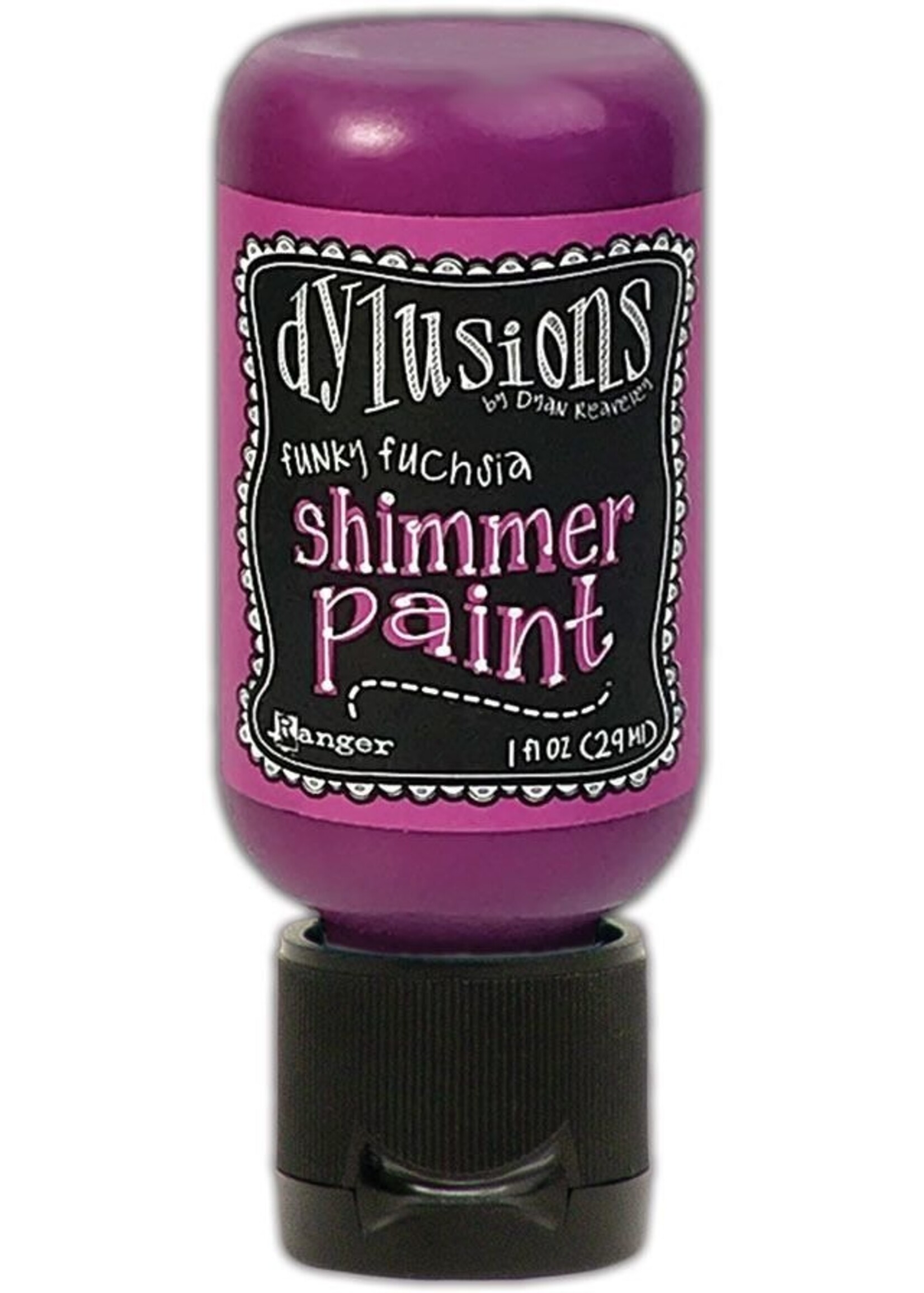 Ranger Dylusions Shimmer Paint, Funky Fuschia