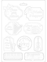 Stamperia Stamperia MaxiMould, Passion - Music & Tags