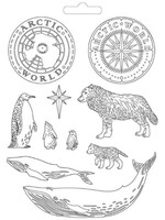 Stamperia Stamperia Maxi Moulds, Artic Antartic - Artic World