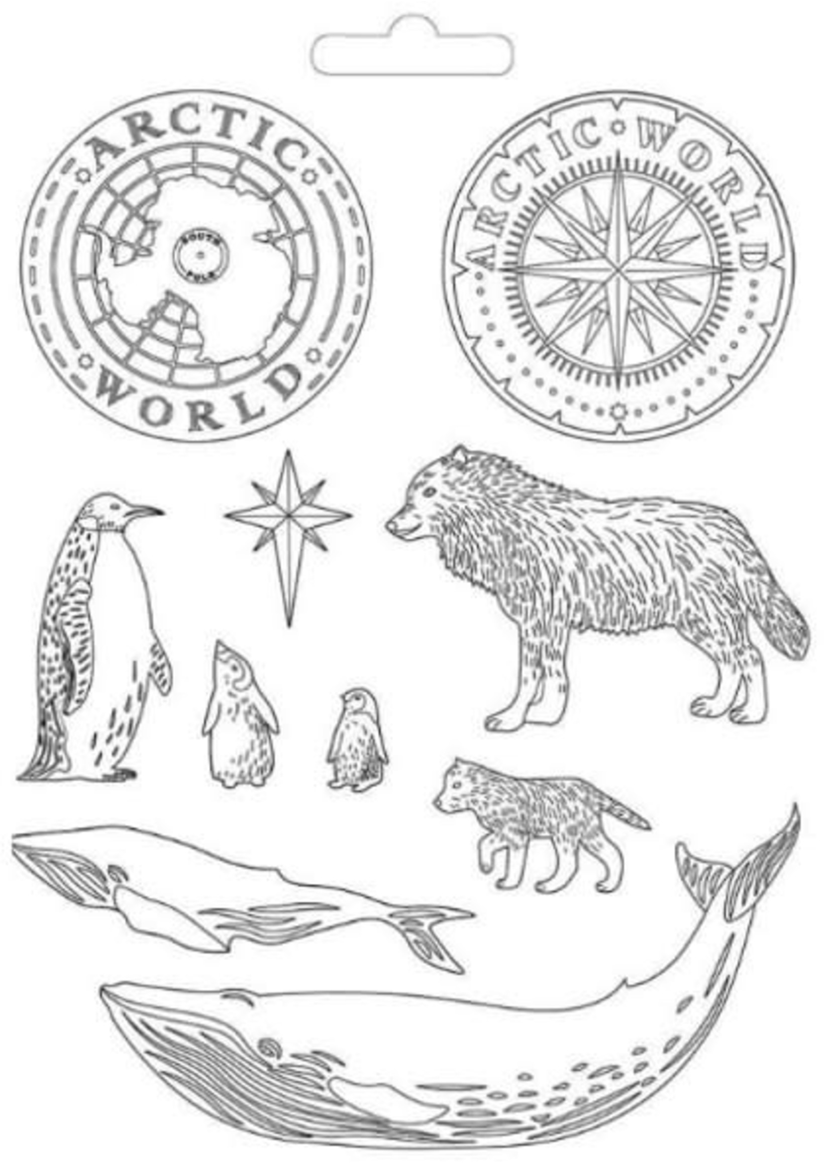 Stamperia Stamperia Maxi Moulds, Artic Antartic - Artic World