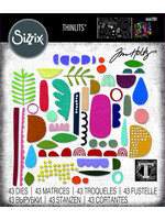 Sizzix Tim Holtz Thinlits, 666280 Abstract Elements