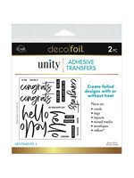 iCraft Deco Foil Adhesive Transfers, Sentiments 2