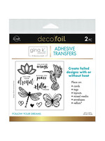 iCraft Deco Foil Adhesive Transfers, Follow Your Dreams