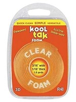 Kool Tak 3/16" Clear Foam, 3D Permanent [1.6 yard]