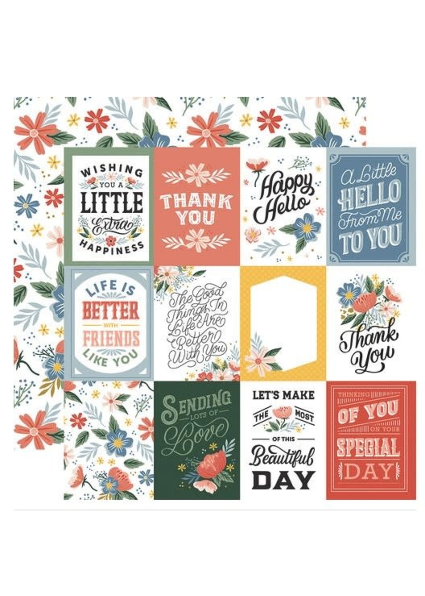 Echo Park Echo Park 12x12 Salutations No. 2, 3x4 Journaling Cards