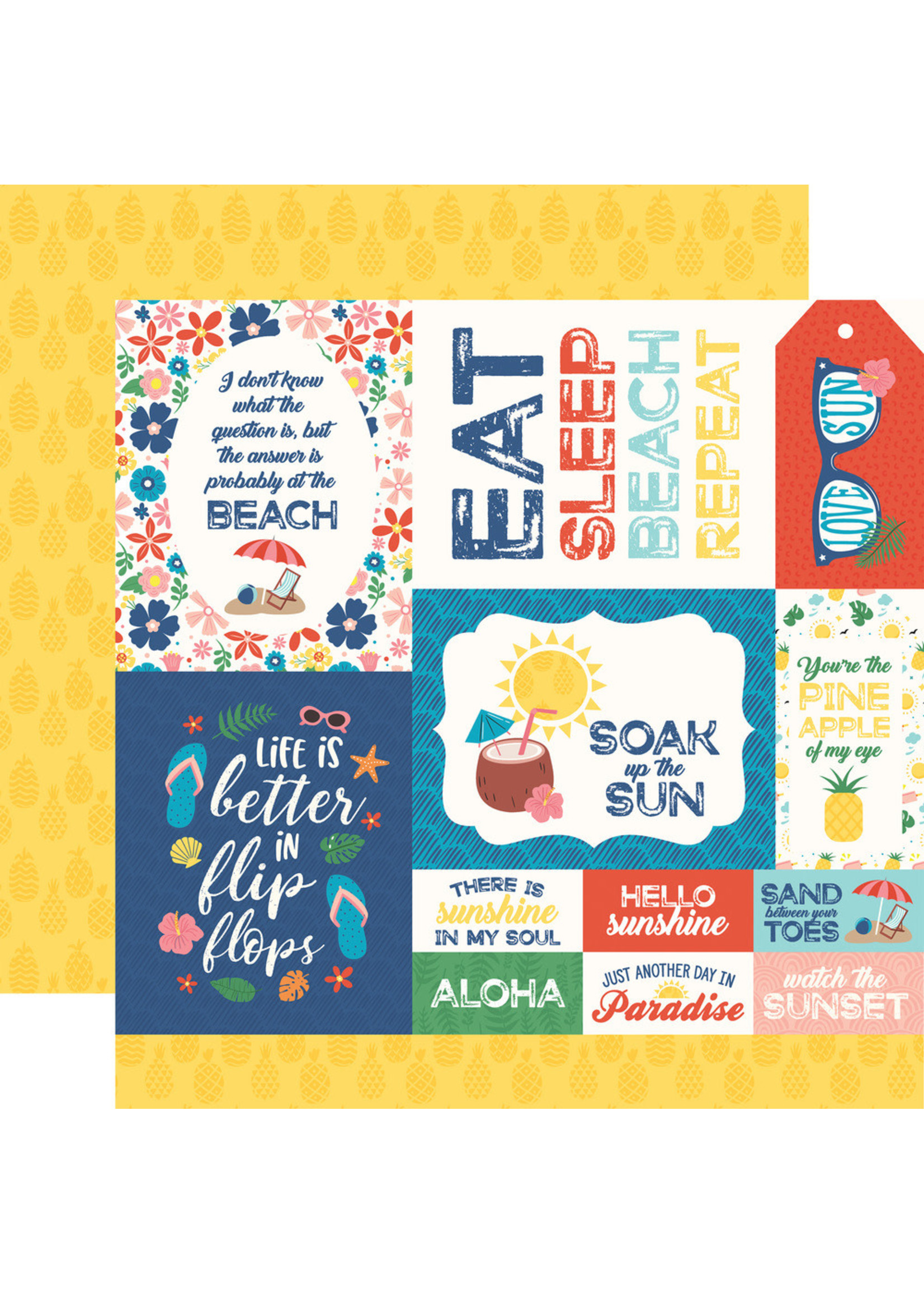 Echo Park Echo Park 12x12 Endless Summer, Multi Journaling Cards