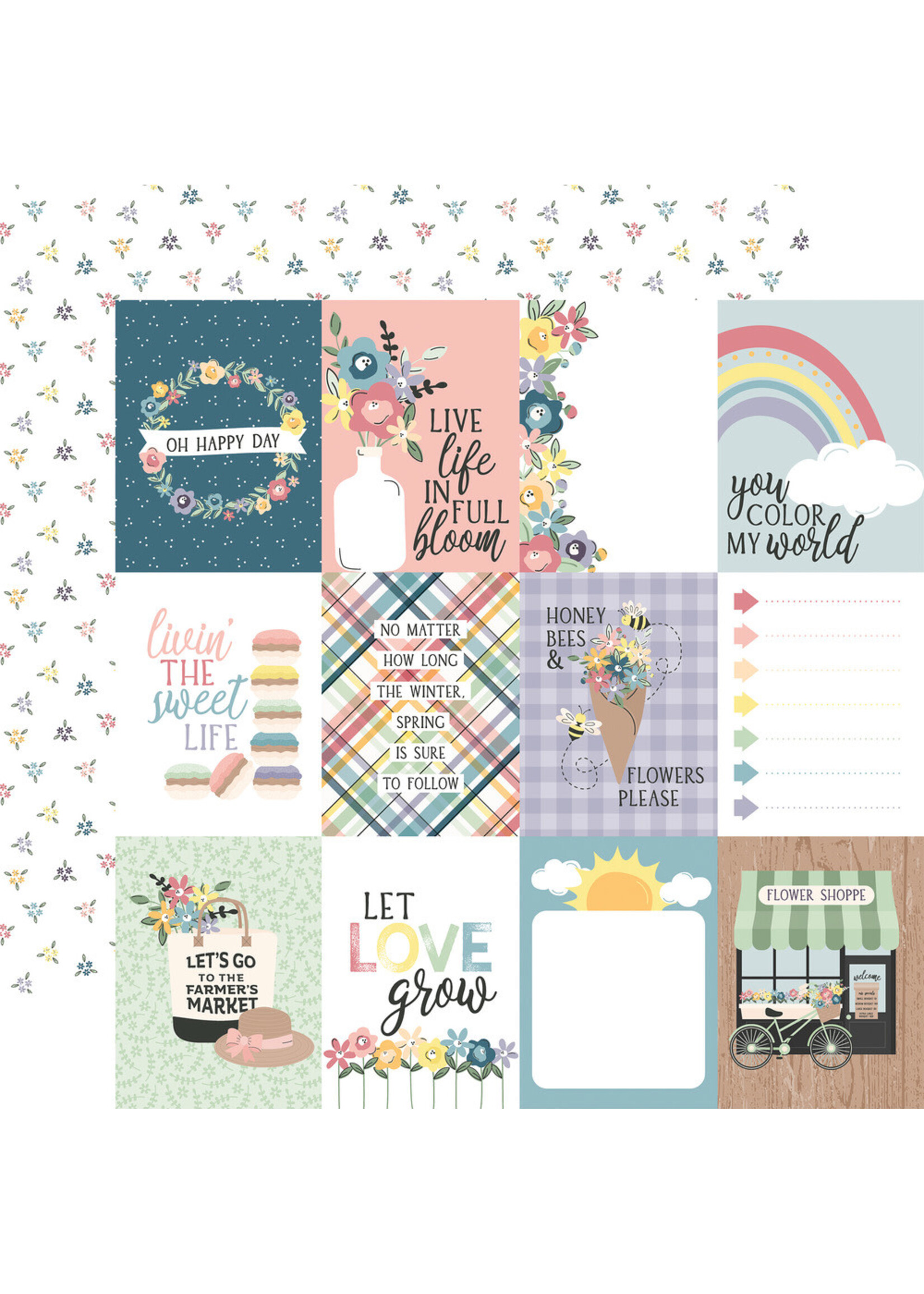 Echo Park Echo Park 12x12 New Day, 3x4  Journaling Cards