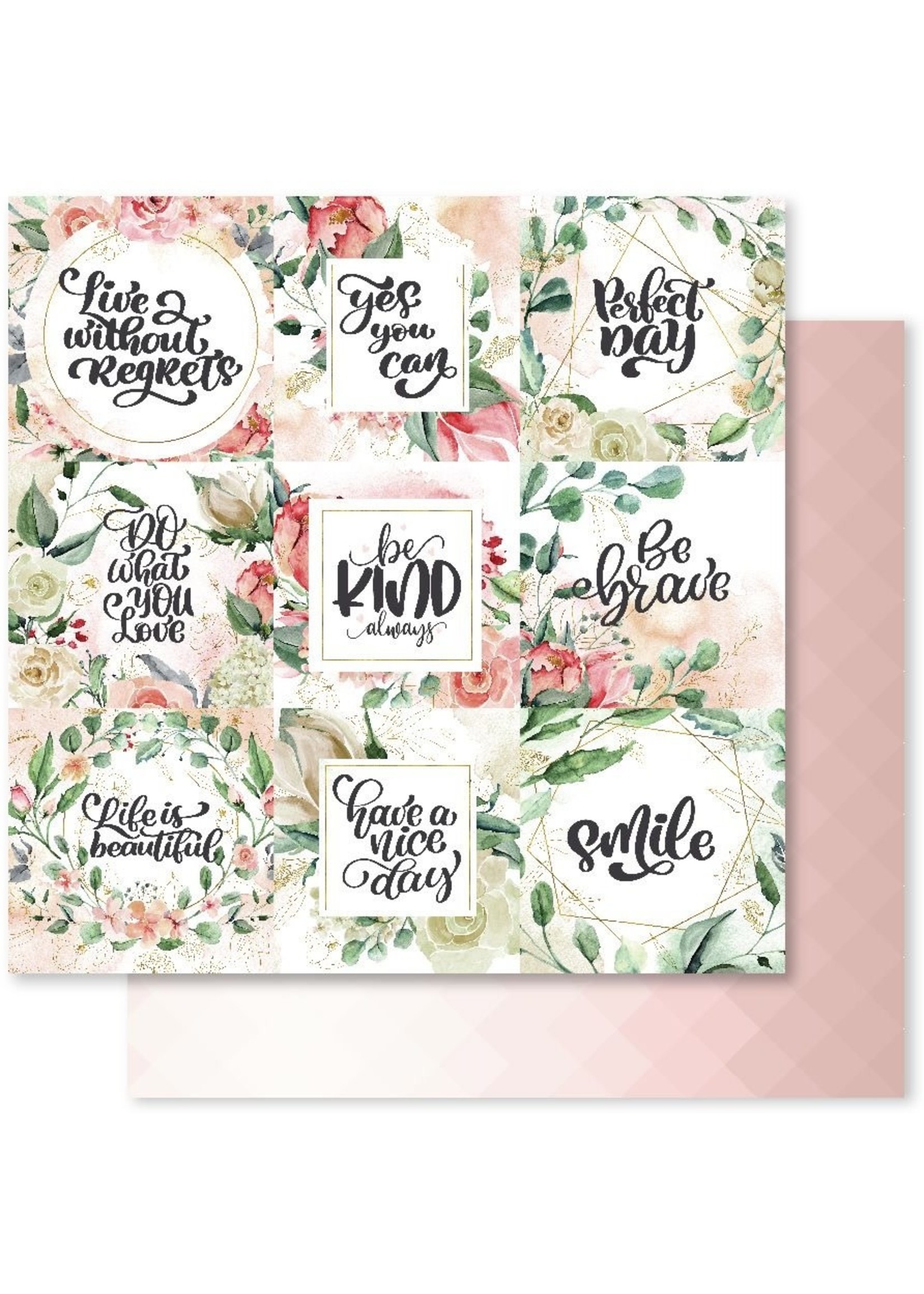 Paper Rose Paper Rose 12x12 Country Rose-A
