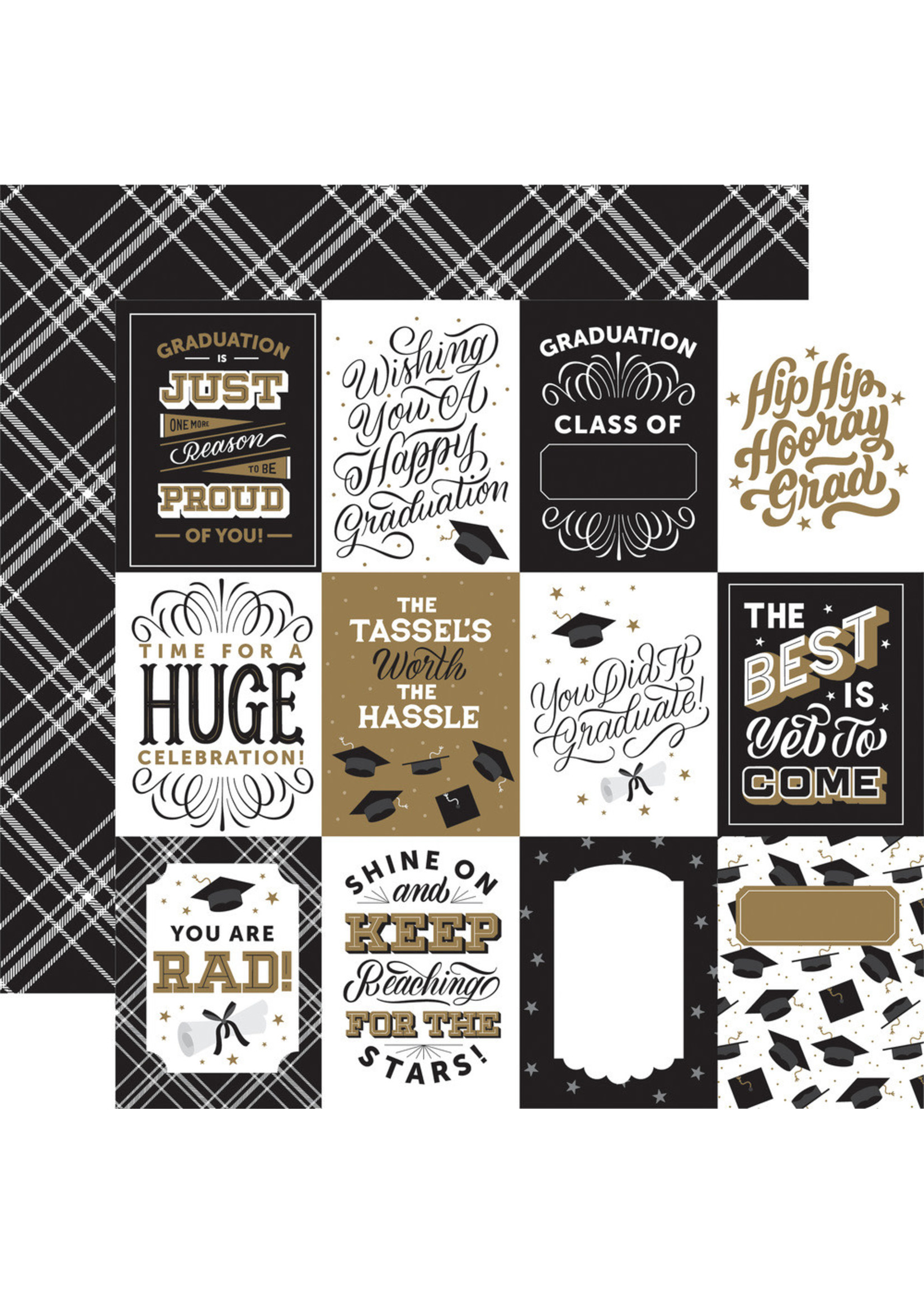 Echo Park Echo Park 12x12 Graduation, 3x4 Journaling Cards