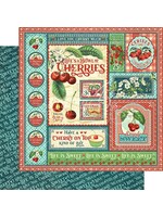 Graphic 45 Graphic 45 12x12 Life's a Bowl of Cherries, Life's a Bowl of Cherries