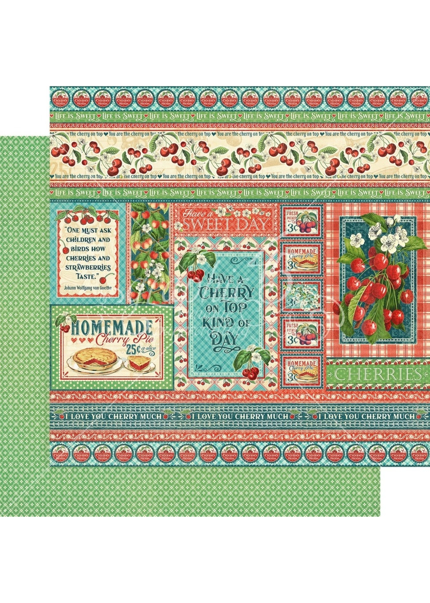 Graphic 45 Graphic 45 12x12 Life's a Bowl of Cherries, I Love You Cherry Much