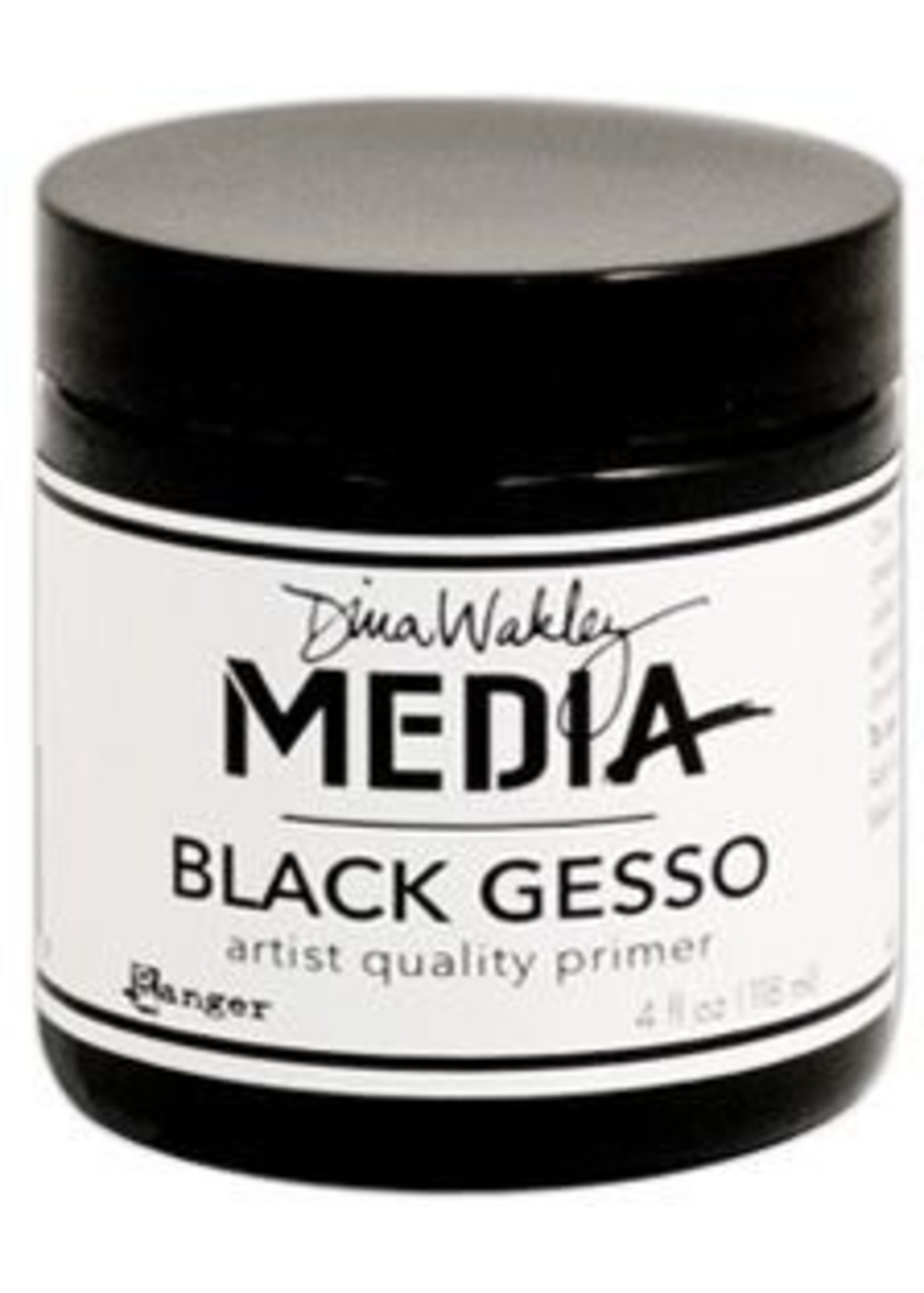 Ranger Dina Wakley Black Gesso, 4 oz.