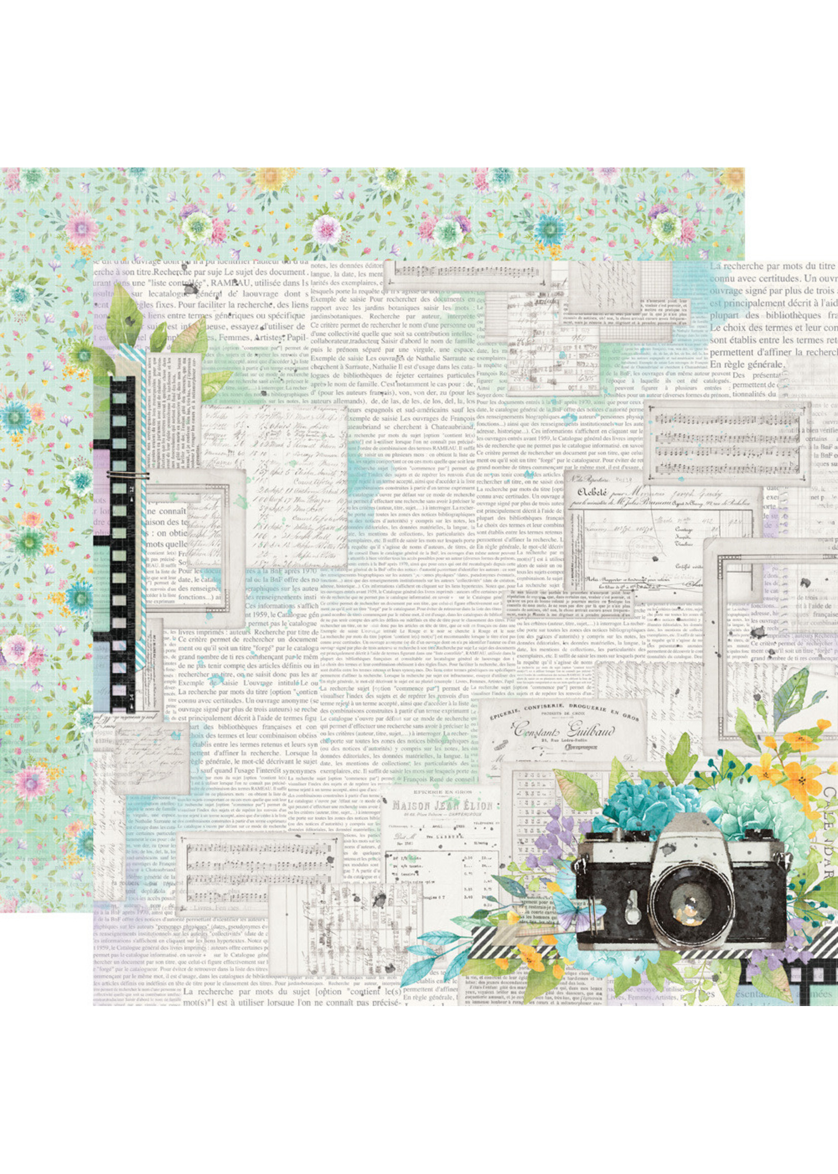 Simple Stories 12x12 Simple Vintage Life In Bloom, Happy Memories