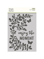 Simple Stories Stencil, Simple Vintage Life in Bloom - Enjoy the Moment