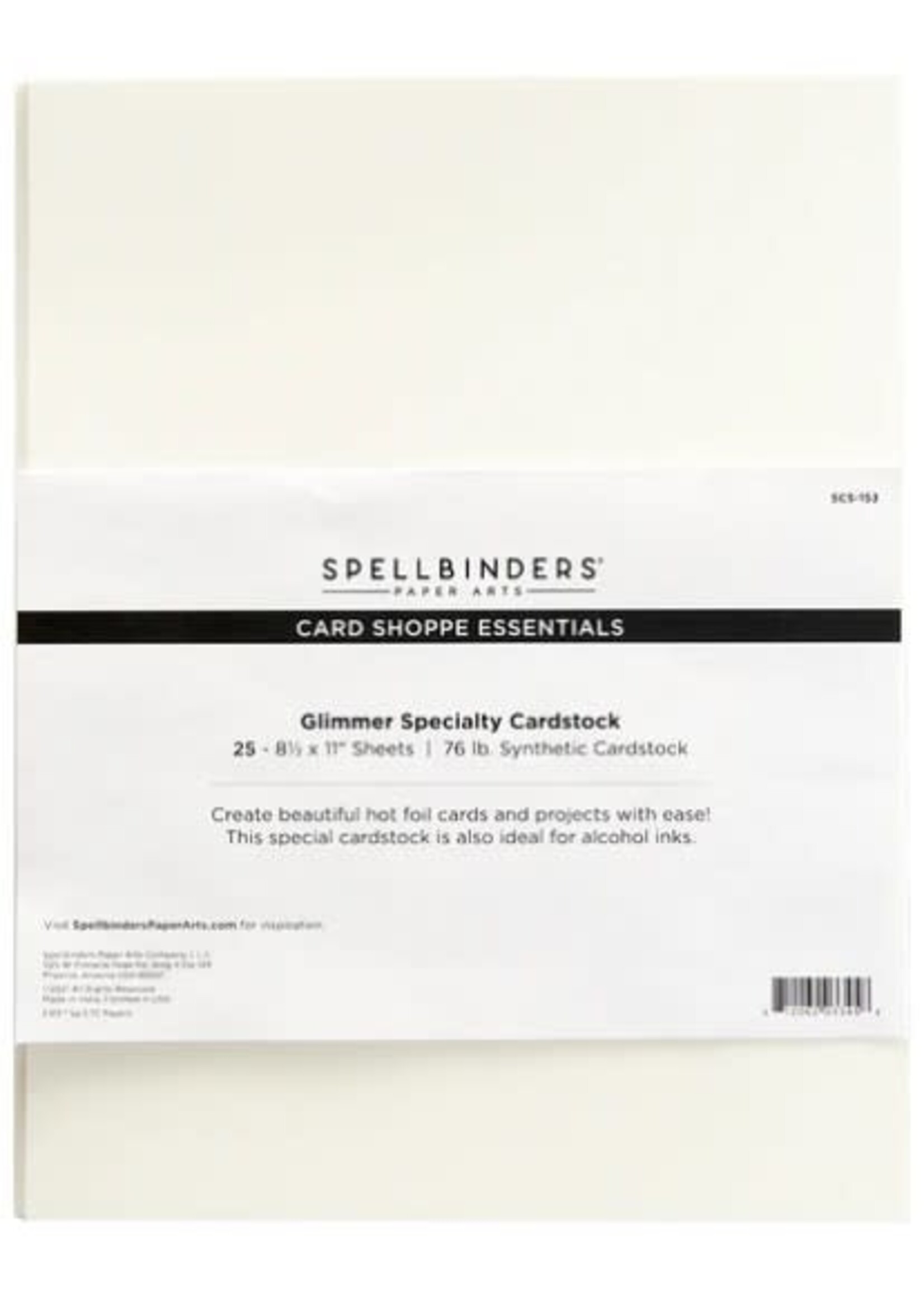 Spellbinders Spellbinders 8.5x11, Glimmer Specialty Cardstock (25)