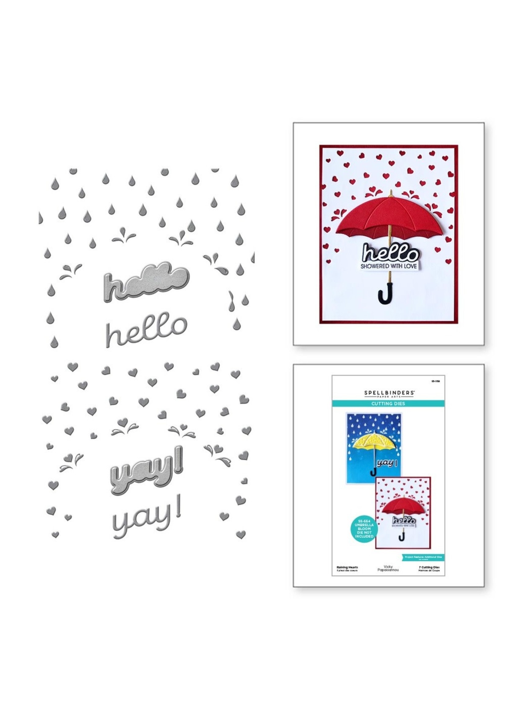 Spellbinders Spellbinders Die, Raining Hearts