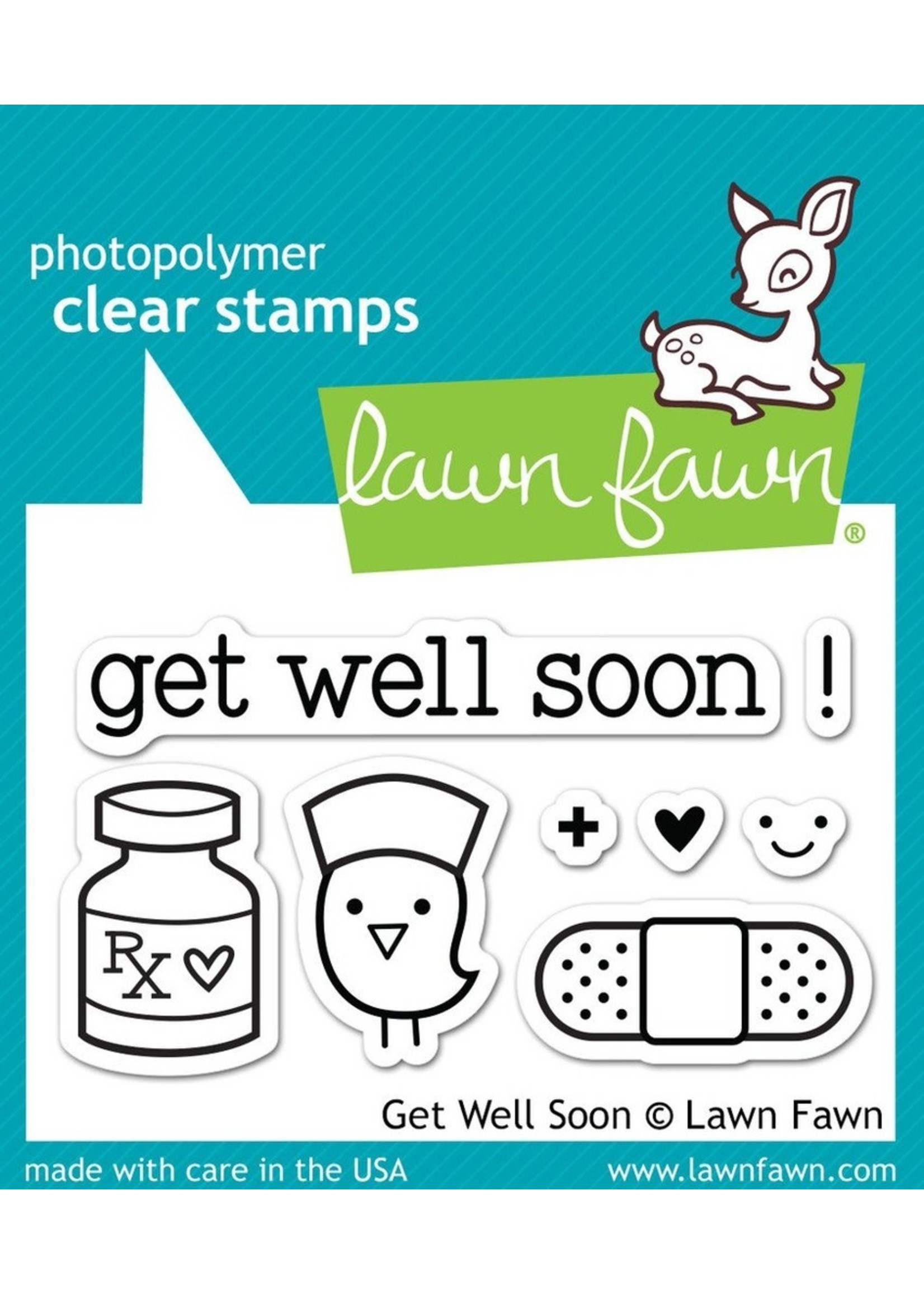 Lawn Fawn Lawn Fawn Stamp/Die Bundle, Get Well