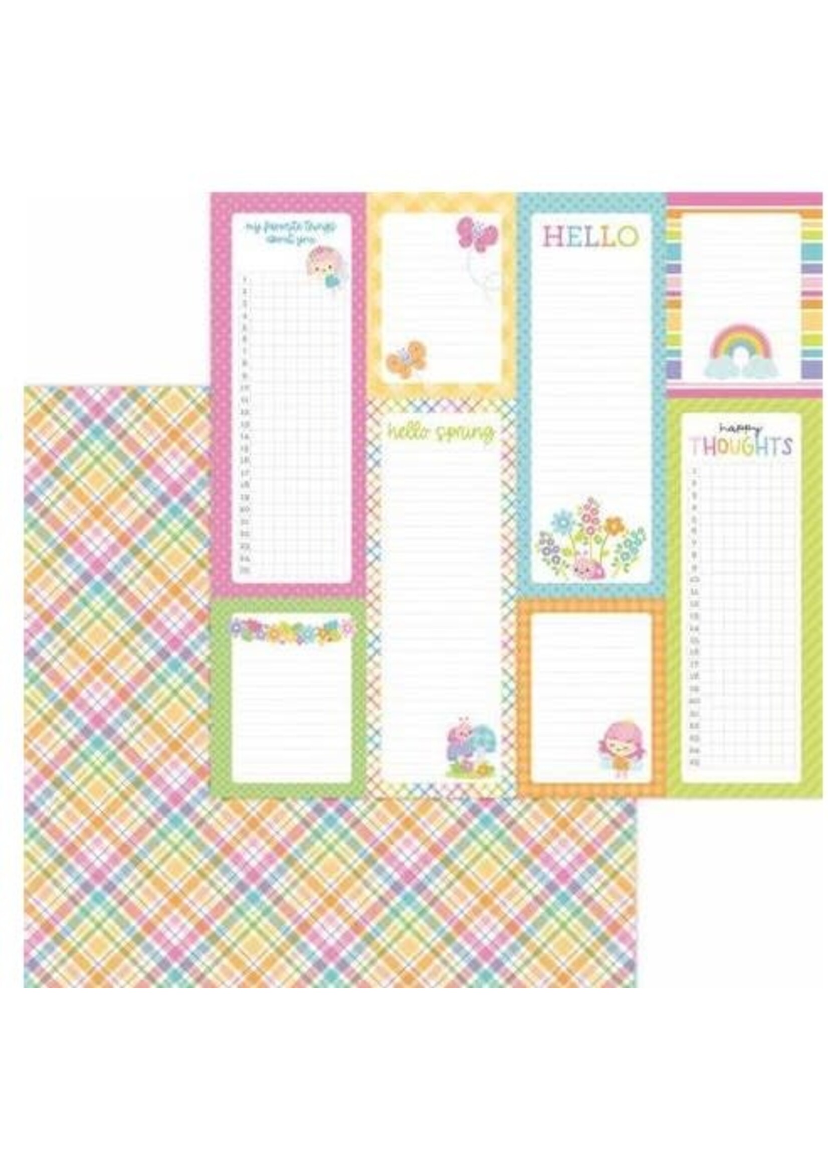 Doodlebug Doodlebug 12x12 Fairy Garden, Pixie Plaid