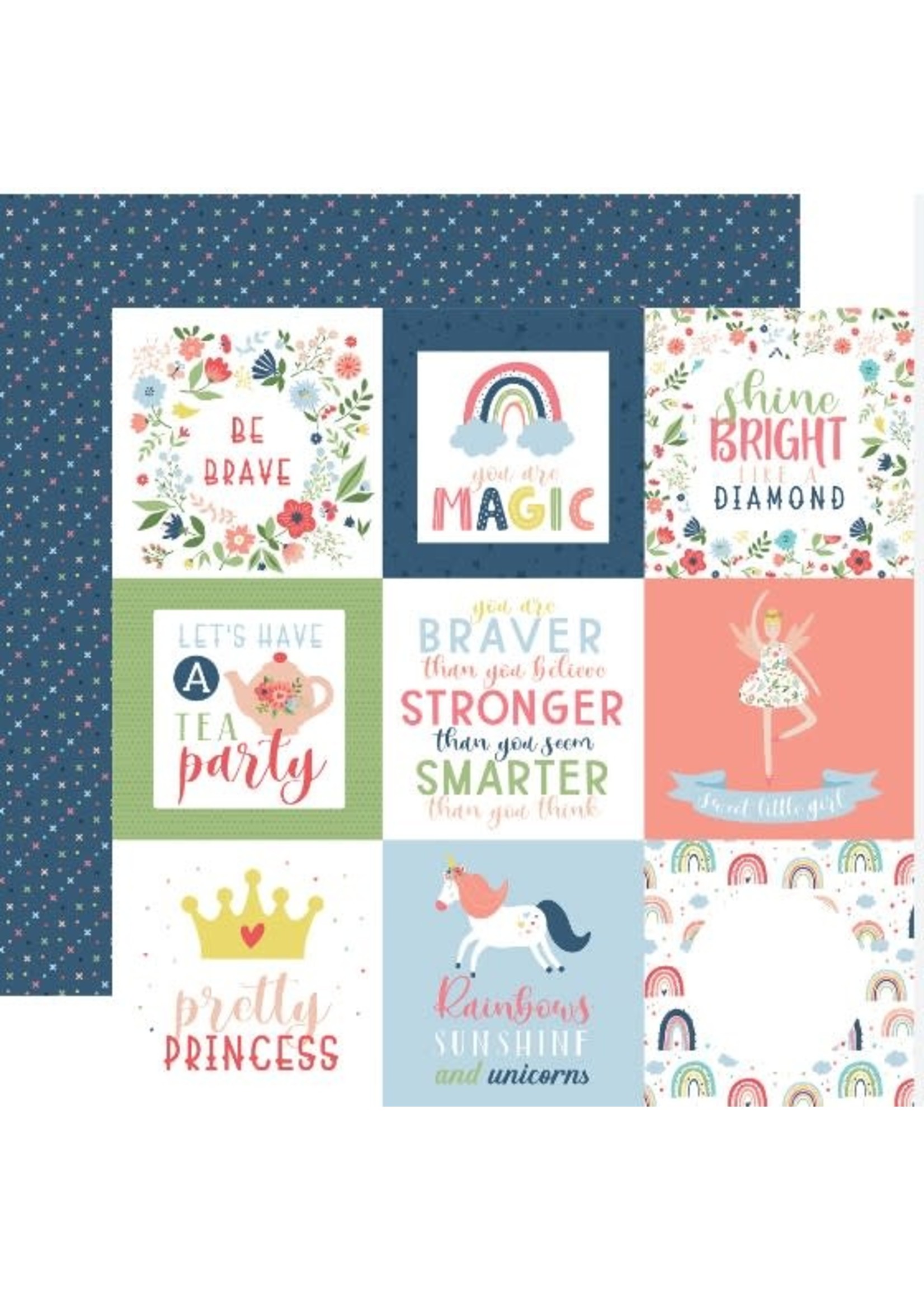 Echo Park Echo Park 12x12 Little Dreamer Girl, Journalling Cards